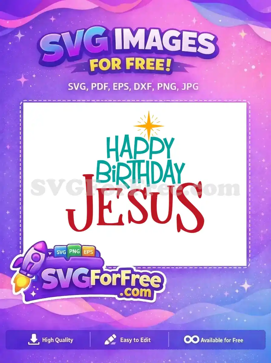Free Teal Happy Free Birthday Jesus Quotes And Sayings Free SVG