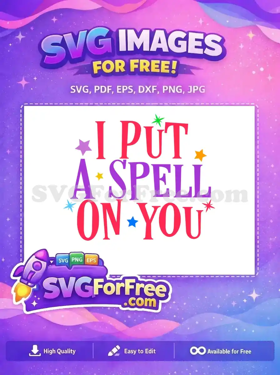 Free Colorful Star Free Quotes And Sayings Halloween Free SVG