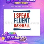 Free Red Fluent Text Free Baseball Bats Design Free SVG - Instant Download