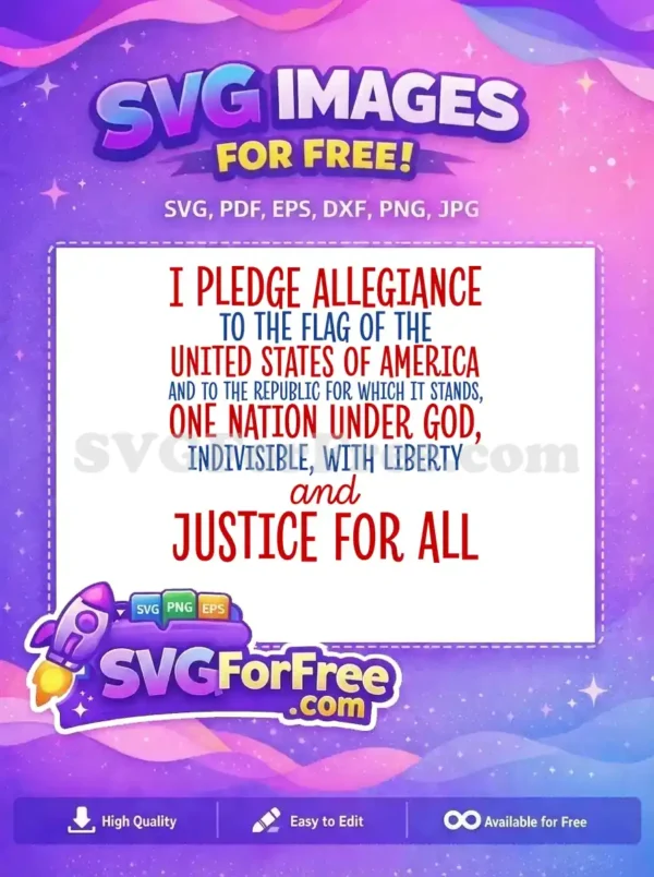 Free Pledge Allegiance Free Patriotic Quote America Free SVG 2 Free Pledge Allegiance Free Patriotic Quote America Free SVG 2