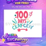 Free 100 Days Free Arrow Crayon Quotes Free SVG - Instant Download