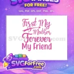 Free Pink Heart Arrow Free Mother Friend Quote Free SVG - Instant Download