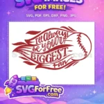 Free Baseball Detail Free Biggest Fan Quotes And Sayings Free SVG - Instant Download