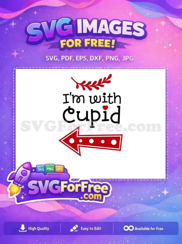 Free Red Arrow Free Heart Cupid Quotes And Sayings Free SVG