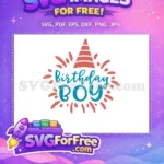 Free Striped Hat Free Birthday Boy Quotes And Saying Free SVG - Instant Download
