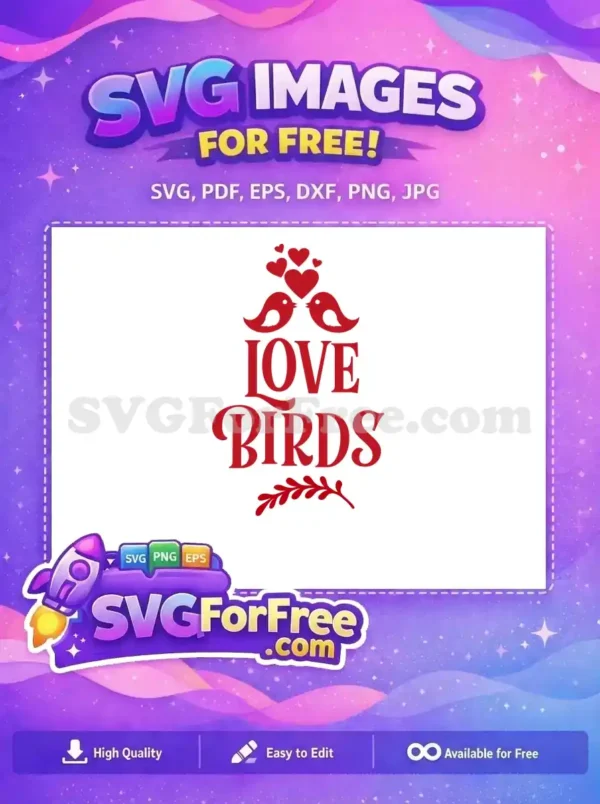 Free Red Love Birds Free Hearts Detail Valentine Free SVG Free Red Love Birds Free Hearts Detail Valentine Free SVG