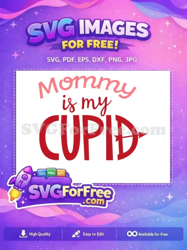 Free Mommy Light Pink Free Cupid Red Valentine Free SVG Free Mommy Light Pink Free Cupid Red Valentine Free SVG