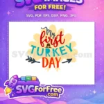 Free Red Script Free Brown Hat Thanksgiving Free SVG - Instant Download