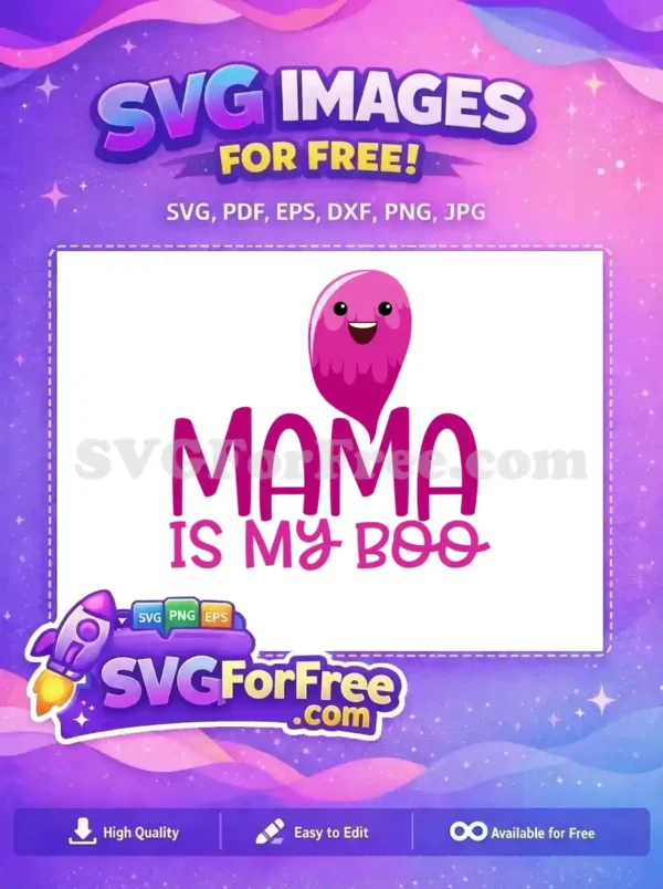 Free Mama Is My Boo Free Cute Pink Ghost Halloween Free SVG Free Mama Is My Boo Free Cute Pink Ghost Halloween Free SVG