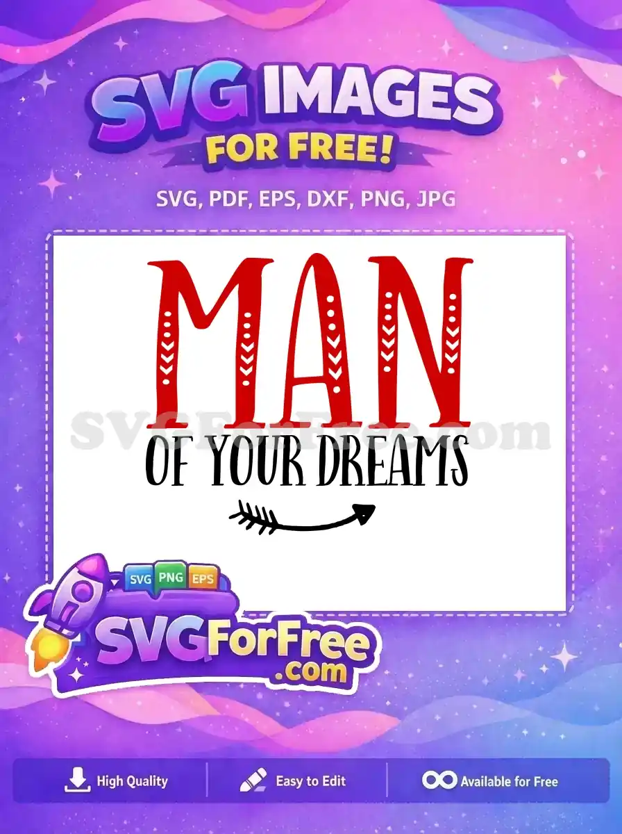 Free Red Man Saying Free Decorative Arrow Valentine Quote Free SVG