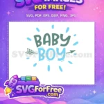 Free Arrow Accent Free Cute Typography Baby Boy Free SVG - Instant Download