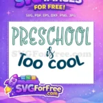 Free Teal Preschool Free Hand Lettering Quotes Free SVG - Instant Download