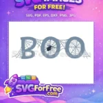 Free Spider Web Free Boo Halloween Decoration Free SVG - Instant Download