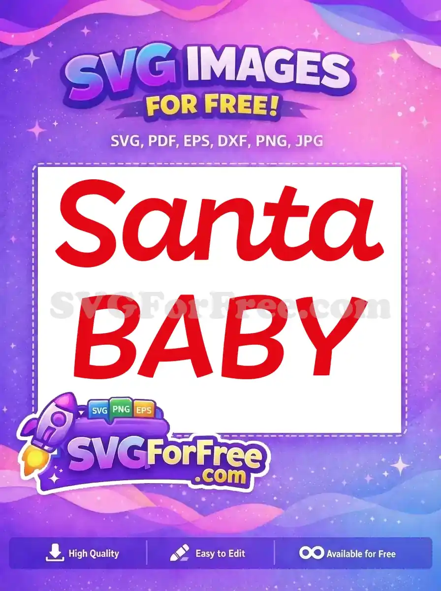 Free Red Santa Free Baby Christmas Song Free SVG