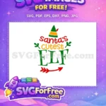 Free Elf Hat Free Santa's Cutest Elf Arrow Free SVG - Instant Download