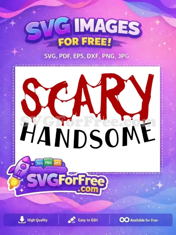 Free Dripping Letters Free Scary Handsome Text Halloween Free SVG