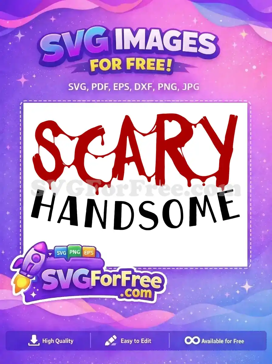 Free Dripping Letters Free Scary Handsome Text Halloween Free SVG