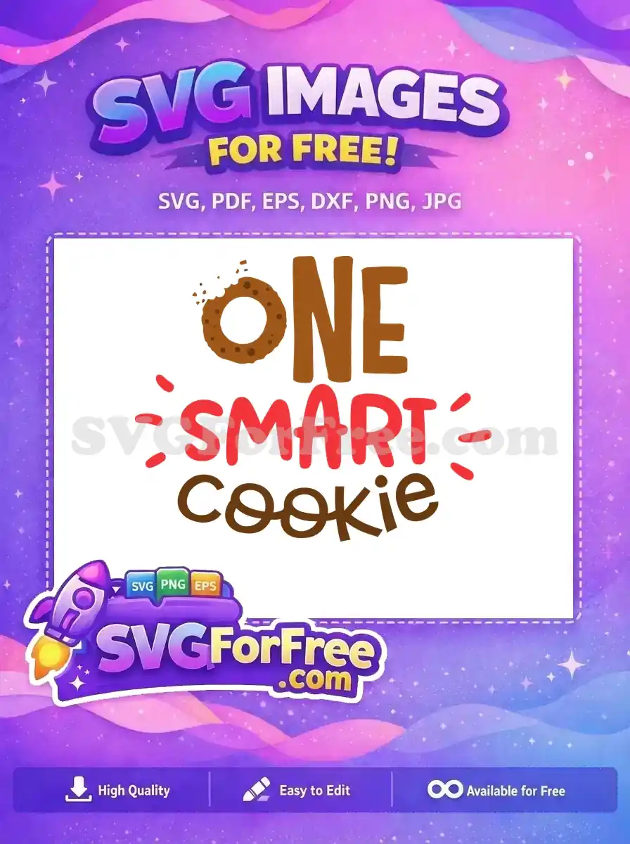Free Bitten Brown Cookie Free Red Smart Quote Free SVG