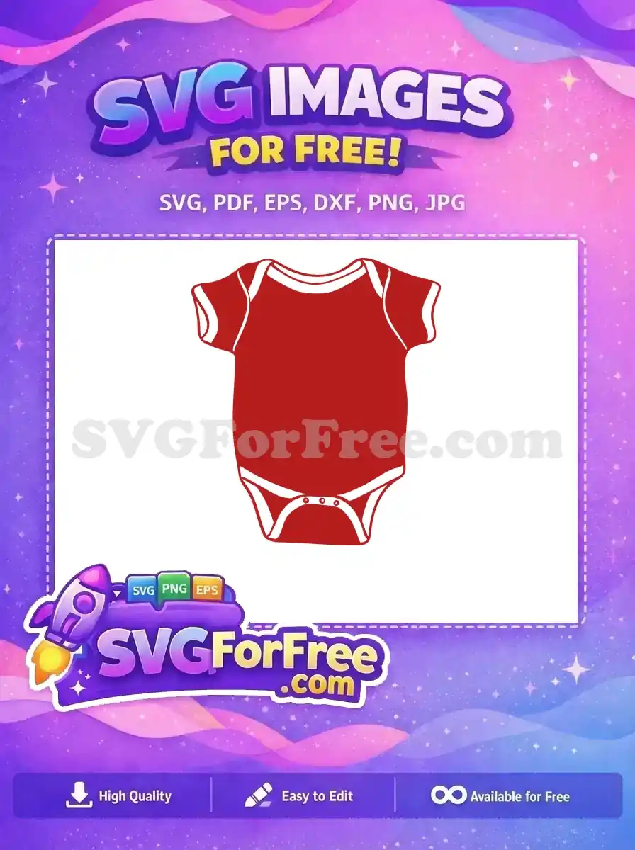 Free Red Baby Onesie Free Apparel Quotes Free SVG