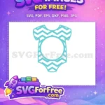 Free Baby Onesie Free Chevron Pattern Quotes Free SVG - Instant Download