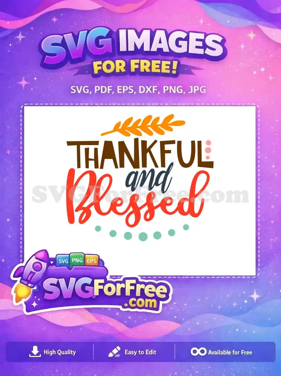 Free Orange Leaves Free Thankful Blessed Quotes And Sayings Free SVG
