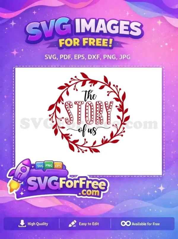 Free Red Floral Free The Story of Us Free SVG Free Red Floral Free The Story of Us Free SVG