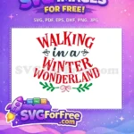 Free Red Walking Free Holiday Wonderland Movie Free SVG - Instant Download