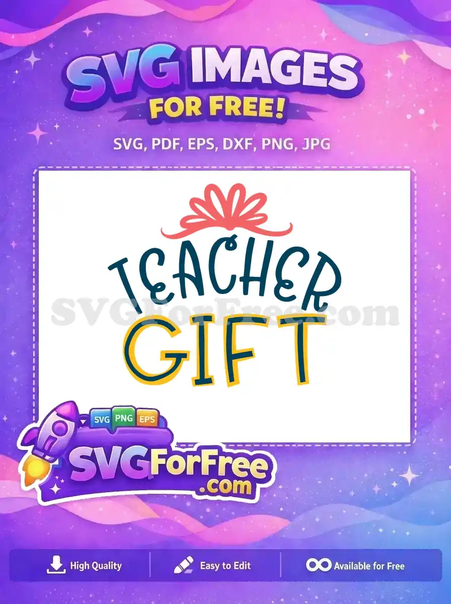 Free Teacher Gift Idea Free Pink Bow Quotes Free SVG