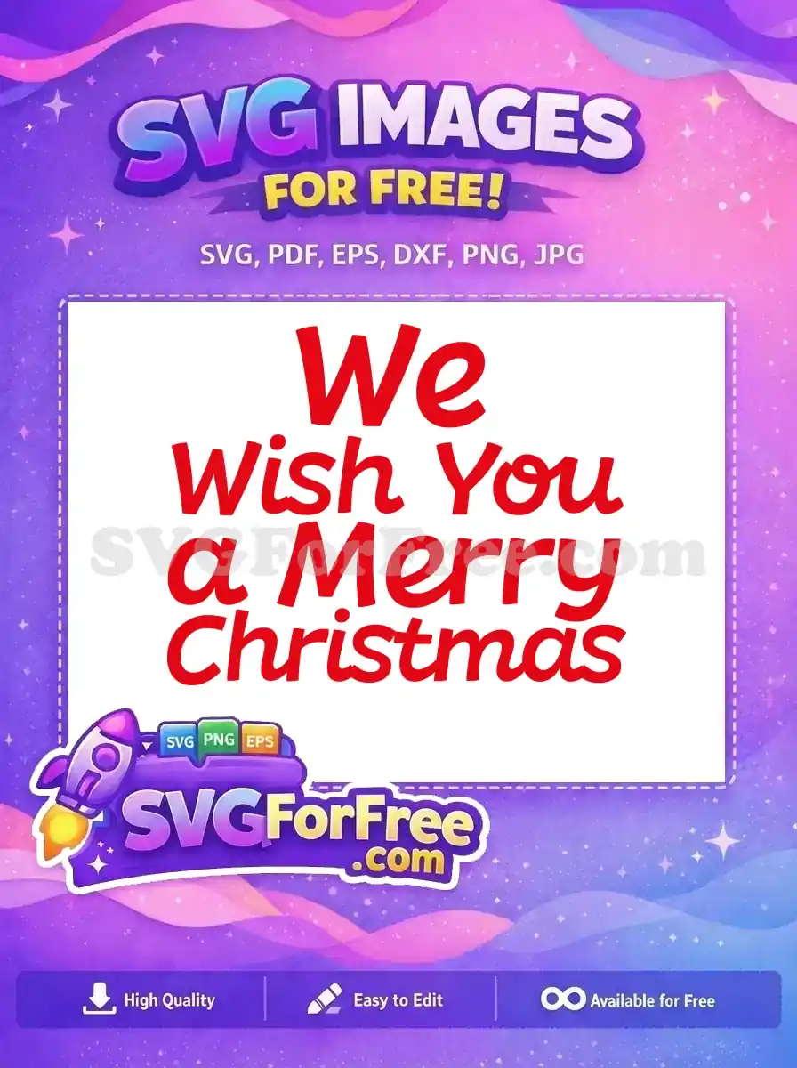 Free Red Quote Free Christmas Saying Merry Christmas Free SVG