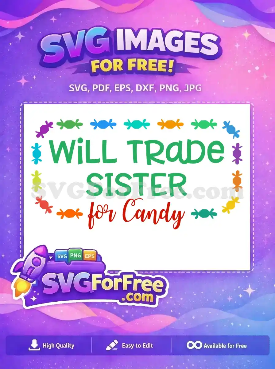 Free Colorful Candies Free Sister Trade Quote Free SVG