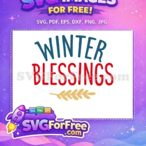 Free Bold Winter Free Red Blessings Quotes Free SVG
