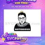 Free RBG Crown Free Glasses Notorious RBG Free SVG - Instant Download