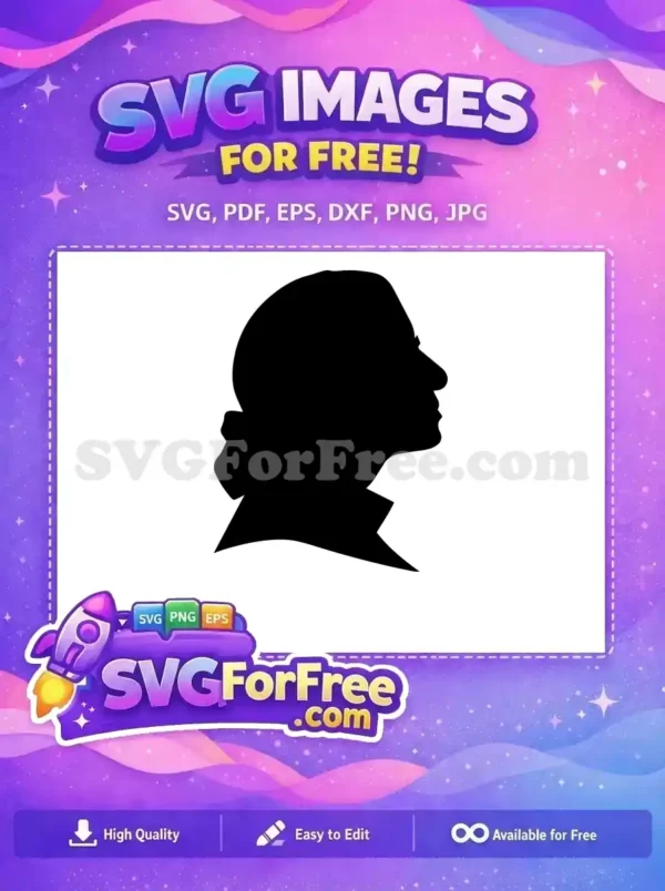 Free George Washington Profile Free President Silhouette History Free SVG