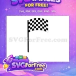 Free Black White Checkered Free Victory Racing Free SVG - Instant Download