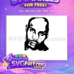 Free Rapper Silhouette Free Microphone Detail Rappers Free SVG 2 - Instant Download