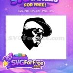Free Notorious BIG Free Rapper Portrait Free SVG - Instant Download