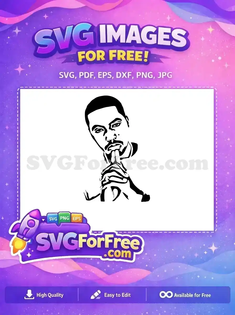 Free Serious Rapper Free Hand Gesture Rappers Free SVG