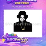 Free Nate Dogg Portrait Free Black White Rappers Free SVG - Instant Download