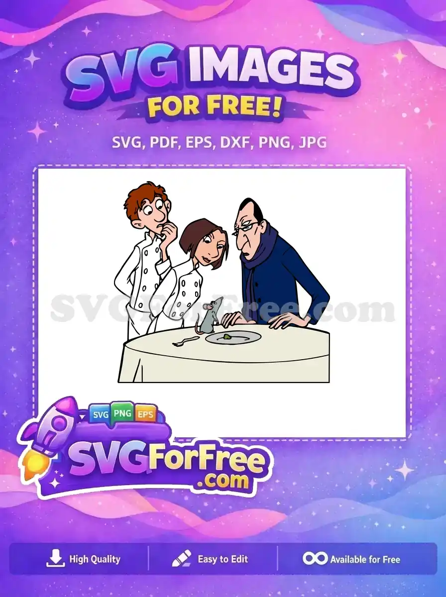 Free Chef Scared Free Food Critique Ratatouille Free SVG