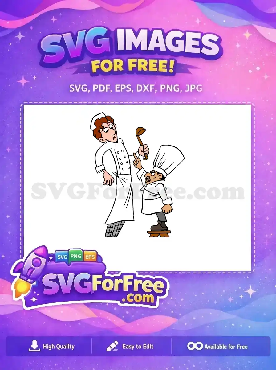 Free Scared Chef Free Angry Chef Ratatouille Free SVG 2