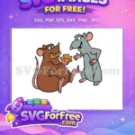 Free Remy Holding Cookie Free Emile Talking Ratatouille Free SVG - Instant Download