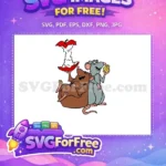 Free Brown Rat Apple Core Free Gray Rat Cheese Ratatouille Free SVG - Instant Download