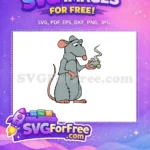 Free Sad Remy Free Holding Food Ratatouille Free SVG - Instant Download