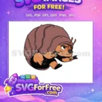 Free Brown Shell Free Cute Eyes Raya Free SVG - Instant Download