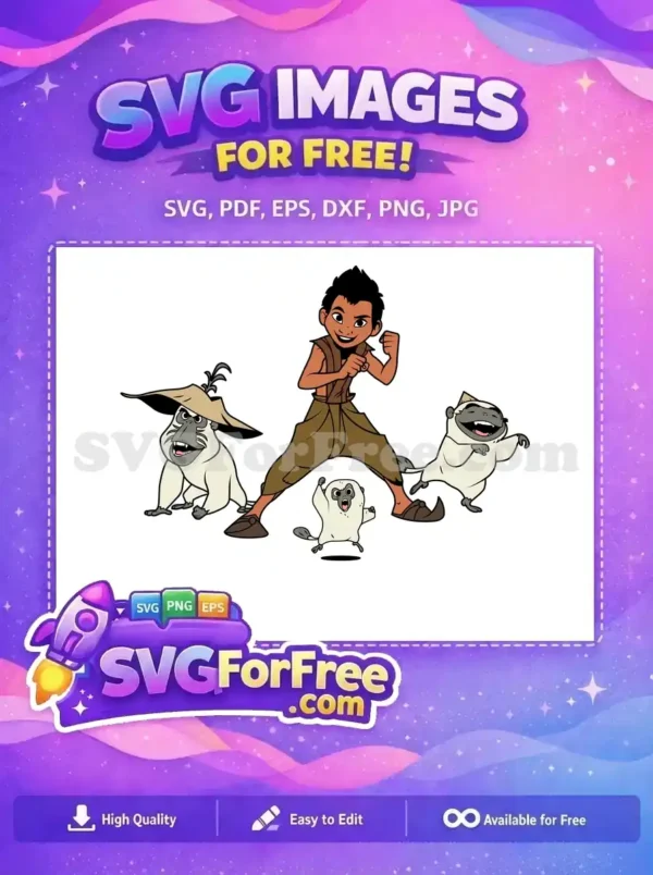 Free Smiling Noi Free Ongis Team Raya Last Dragon Free SVG