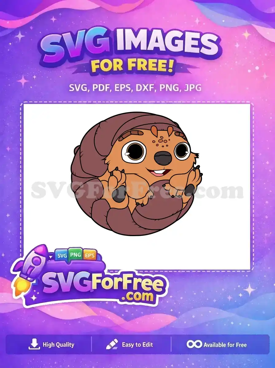 Free Armadillo Ball Free Cute Smiling Raya and the Last Dragon Free SVG