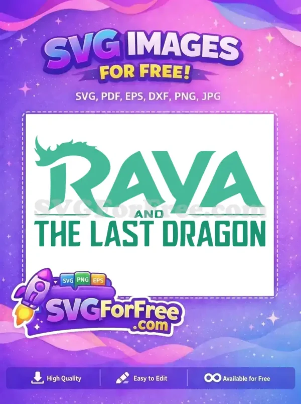 Free Raya Dragon Horn Free Raya Text Raya and the Last Dragon Free SVG