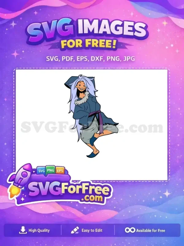 Free Impish Raya Free Ponytail Funny Raya and the Last Dragon Free SVG