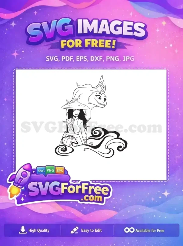 Free Raya Warrior Free Sisu Dragon Raya and the Last Free SVG Free Raya Warrior Free Sisu Dragon Raya and the Last Free SVG