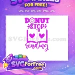 Free Donut Topping Free Heart Book Reading Free SVG 1 - Instant Download
